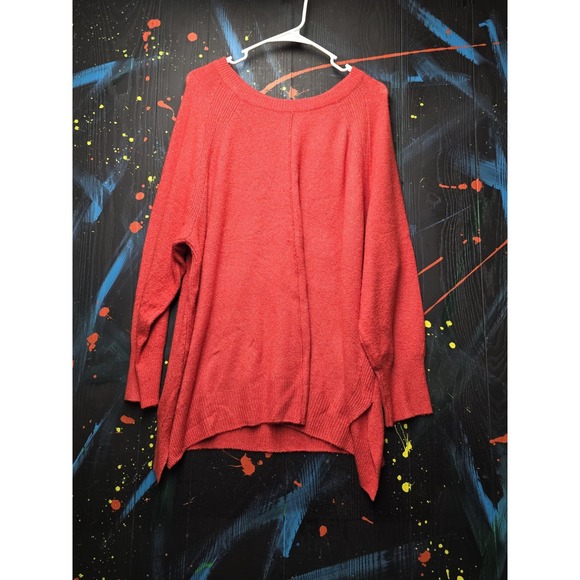 Rafaella Sweaters - Rafaella Womens 1X Red‎ Cardigan